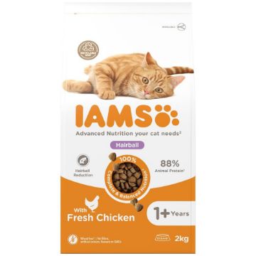 Iams Cat Hairball Chicken 2kg