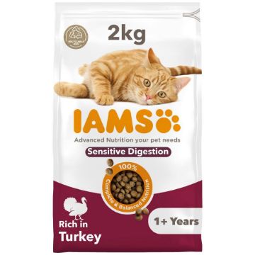 Iams Cat Sensitive Digestion Turkey 2kg