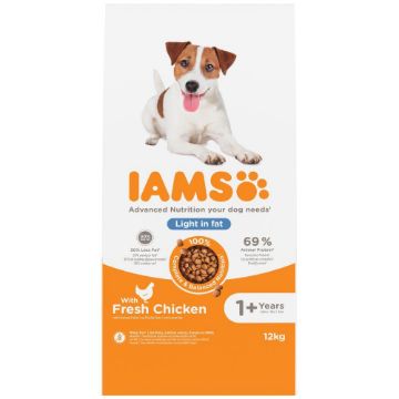 Iams Dog Light in Fat Chicken 12kg
