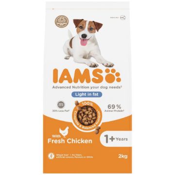 Iams Dog Light in Fat Chicken 2kg