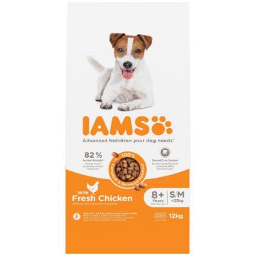 Iams Dog Senior 8+ Small/Medium <25kg Chicken 12kg