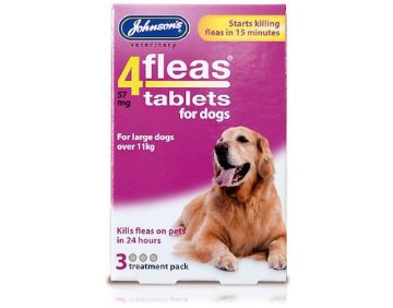 Johnson's 4-Fleas Dog Flea Tablets 3 Tab x 1