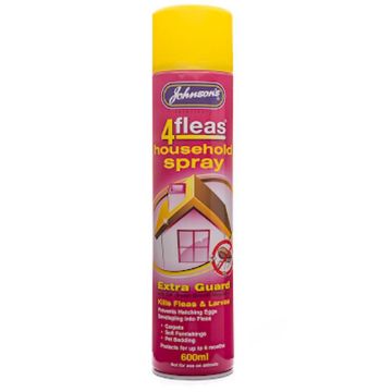 Johnson's 4-Fleas Extra Guard House Flea Spray 600ml x 1