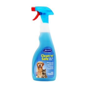 Johnson's Clean 'n' Safe Dog & Cat Trigger Spray 500ml x 6