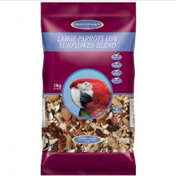 J&J Large Parrot Low Sunflower 2kg