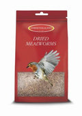 J&J Dried Mealworms 100g Bag x 12