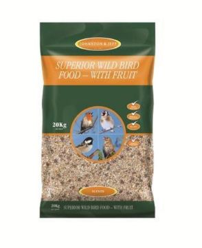 J&J Superior Wild Bird Mix with Fruit 20kg