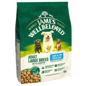 JWB Adult Dog Large Breed Fish & Rice 15kg
