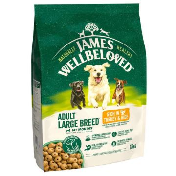 JWB Adult Dog Large Breed Turkey & Rice 15kg