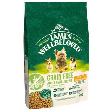 JWB Adult Dog Small Breed Grain Free Turkey & Veg 7.5kg