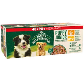 JWB Puppy / Junior Pouch Turkey, Lamb & Chicken 90g 48pk x 1