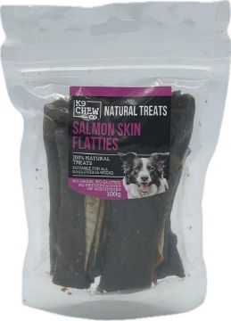 K9 Chew Co. Salmon Skin Flatties 100g x 1