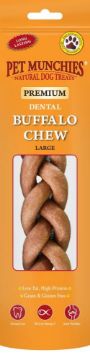 Pet Munchies Dog Buffalo Chews Large x 8