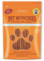 Pet Munchies Dog Treats Wild Salmon & Sweet Potato Dental Sticks 90g x 8