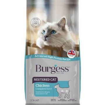 Burgess Neutered Cat Chicken 10kg