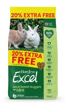 Excel Rabbit Adult Original Mint 20% Extra Free 1.8kg