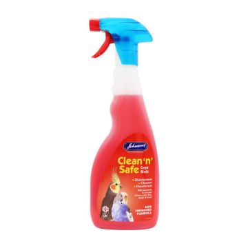 Johnson's Clean 'n' Safe for Caged Birds Trigger Spray 500ml x 6