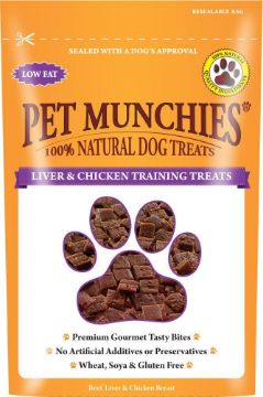 Pet Munchies Dog Training Treats Liver & Chicken 50g x 8
