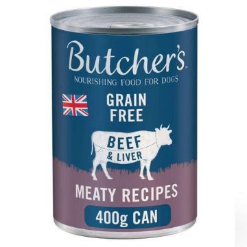 Butcher's Dog Cans Beef & Liver 400g x 12