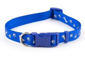 Ancol Paw'n'Bone Collar Blue Medium x 1