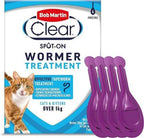 Bob Martin Clear Spot-On Cat Wormer 4 Tube x 1
