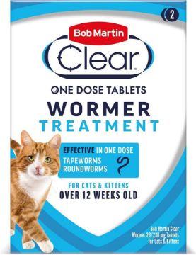 Bob Martin Clear Cat & Kitten Wormer Tablets (2 in 1) x 1