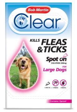 Bob Martin Flea-Clear Spot On Large Dog Flea Drops 1 Tube x 1