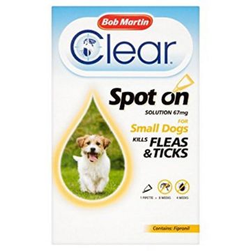Bob Martin Flea-Clear Spot On Small Dog Flea Drops 1 Tube x 1