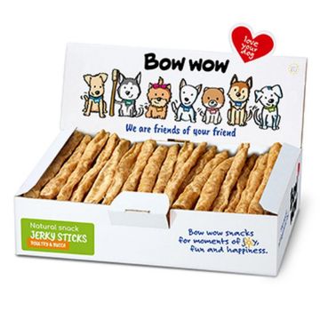 Bow Wow Jerky Sticks Poultry & Yucca x 50