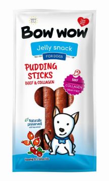Bow Wow Pudding Sticks Beef & Collagen 6pk x 1