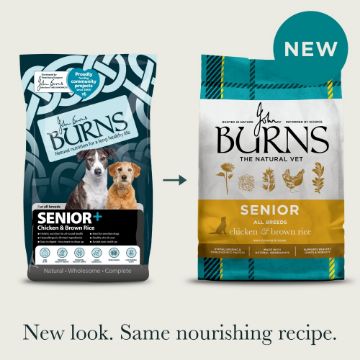 Burns Senior+ Dog Medium/Large Breed Chicken & Brown Rice 12kg