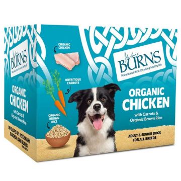 Burns Tray Adult Dog Chicken 395g x 8