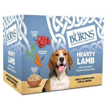 Burns Tray Adult Dog Lamb 395g x 8