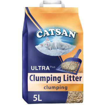 Catsan Ultra Clumping Cat Litter 5 Litre x 3