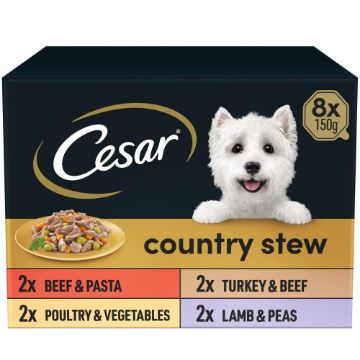 Cesar Foil Tray Country Stew Special Selection 150g 8-pk x 3
