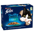 Felix AGAIL Cat Pouch Doubly Delicious Fish Selection Jelly 85g 12-Pack x 4