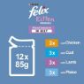 Felix Pouch Original Kitten Mixed Selection in Jelly 85g 12-Pack x 4