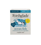 Forthglade Complete Adult Dog Tray Ocean Fish with Brown Rice & Veg 395g x 18