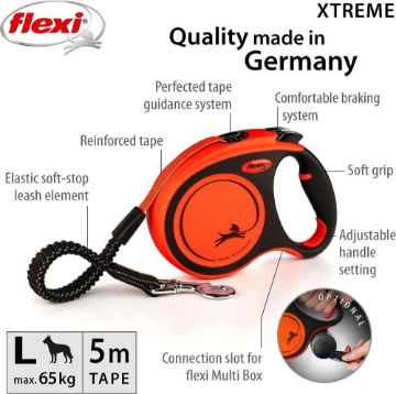 Flexi Xtreme Large 5m Tape Orange/Black x 1