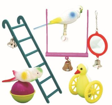 Beaks Plastic Bird Toy Assortment x 24
