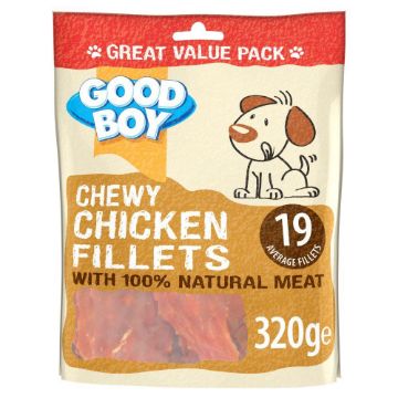 Good Boy Dog Treats Chicken Fillets 320g x 3
