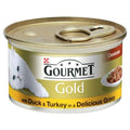 Gourmet Gold Cat Can Duck & Turkey Casserole in Gravy 85g x 12
