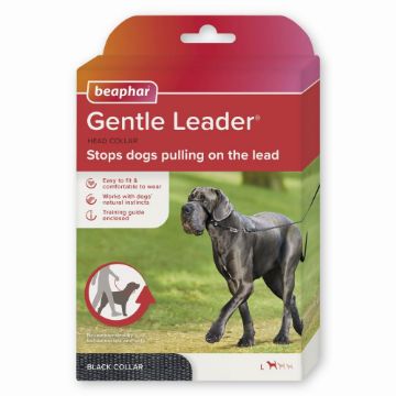 Beaphar Gentle Leader Head Collar Black Large x 1