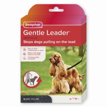 Beaphar Gentle Leader Head Collar Black Medium x 1