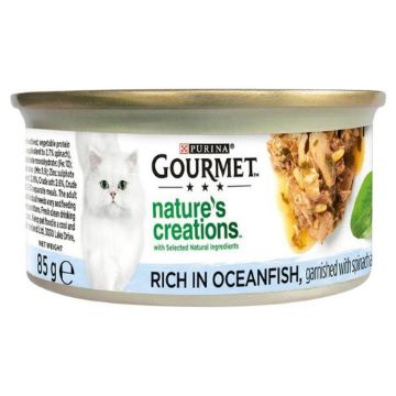 Gourmet Natures Creations Can Fish, Rice & Spinach 85g x 12