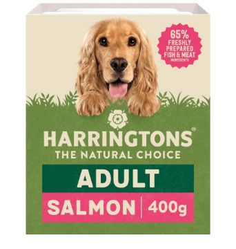 Harringtons Dog Tray Salmon & Potato 400g x 8