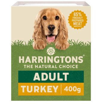 Harringtons Dog Tray Turkey & Potato 400g x 8