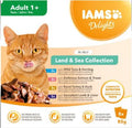 Iams Cat Pouch Delights Land & Sea Collection Jelly 8pk x 1