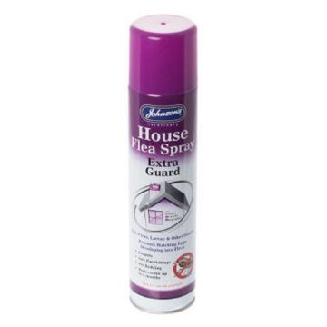 Johnson's House Flea Spray Extra Guard (Purple Lid) 400ml x 6