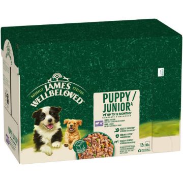 JWB Puppy / Junior Pouch Lamb & Chicken 90g 12pk x 1